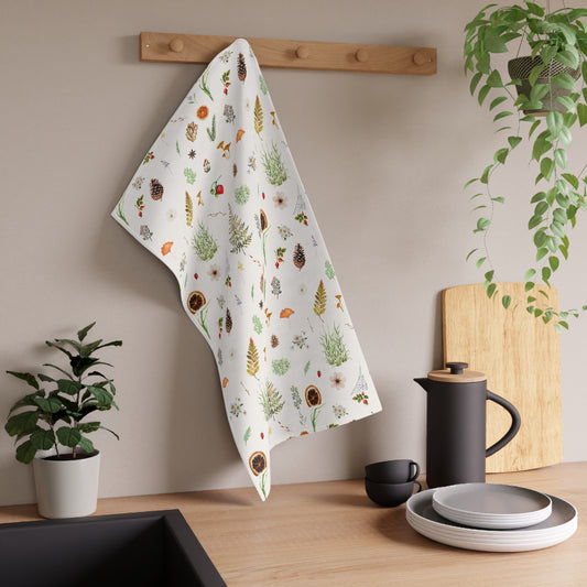 Botanical Illustration Cotton Will Tea Towel | Functional and Stylish Addition to Your Kitchen