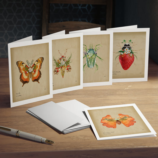 Botanical Insect Greeting Card Pack | Original Illustrations by Maine Artist Lauren LeMatty