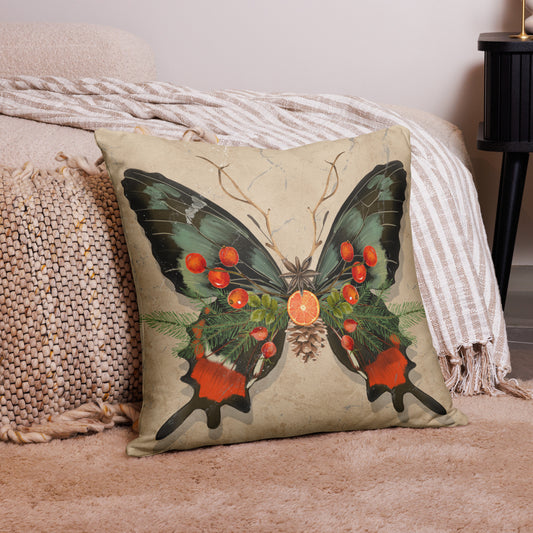 Botanical Butterfly Printed Throw Pillow | Botanical Butterfly Printed Throw Pillow | Revitalize Your Space with this Stylish Accent