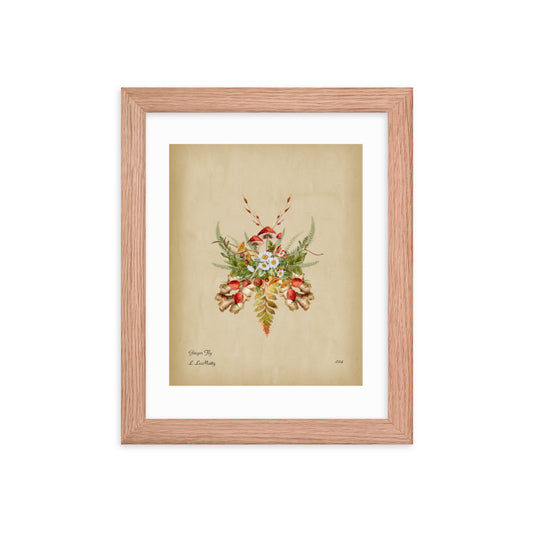 Ginger Fly Print by Lauren LeMatty | Stunning Framed Botanical Insect Poster