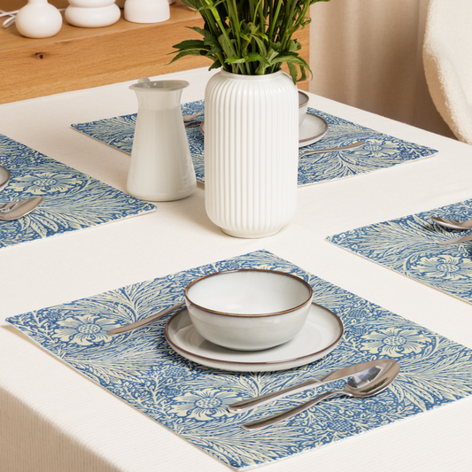 Blue Ornate Placemat - Elegant Table Setting | Perfect for Home Decor